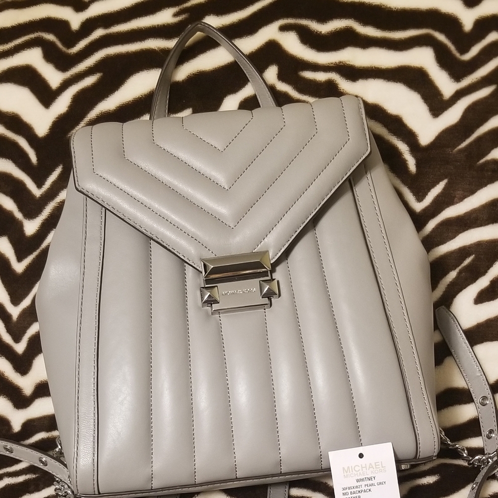 Michael Kors Whitney Quilted Leather Backpack